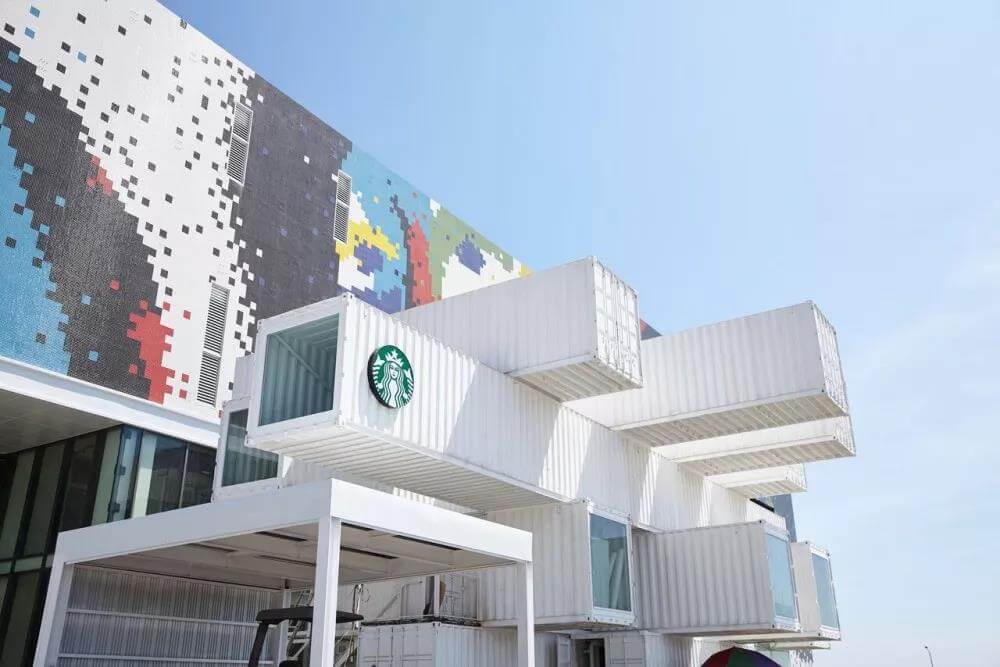 灵川由隈研吾设计，星巴克在台湾的首家集装箱门店！