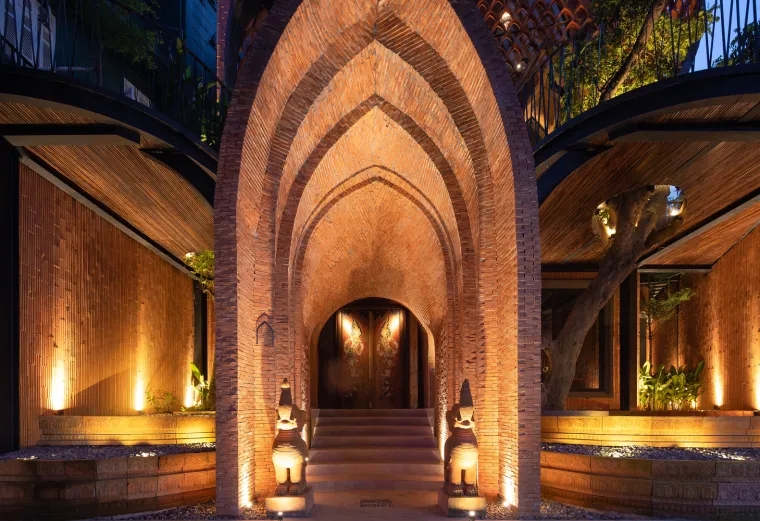 灵川红砖的新玩法，让餐厅餐饮空间设计复古与时尚得以并存！