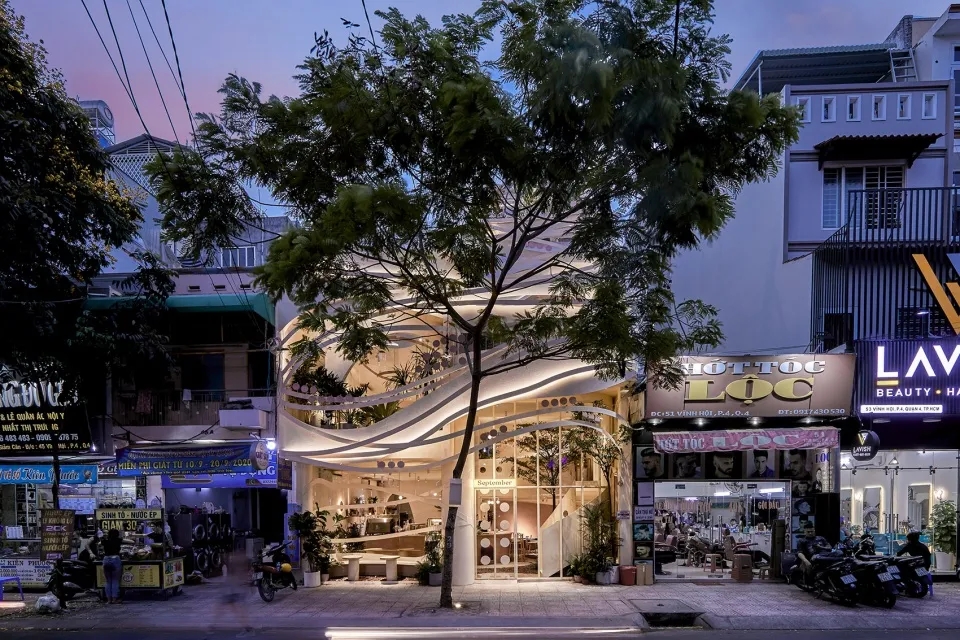 灵川好一座城市鸟巢，好一个咖啡厅餐饮空间设计